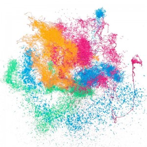 Δωρεάν δείγμα πολύχρωμο κόμμα Crazy ανακατεύοντας Κίνα κατασκευαστής